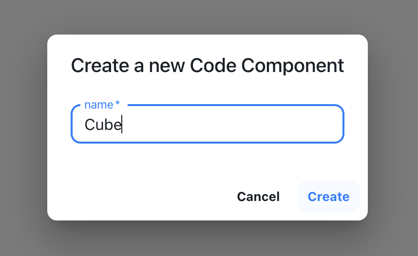 Name custom component